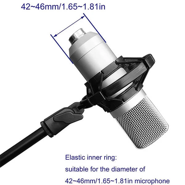Microphone Shock Mount Clip Anti-Vibration Mic Holder@ ido.lk