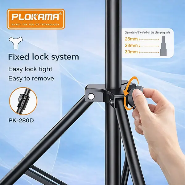 Plokama PK-280D Light Stand 2.8M Heavy Tripod Sri Lanka@ido.lk