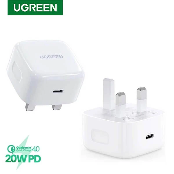 UGREEN 20W Type C PD Fast Charging Adapter UK 60451@ido.lk