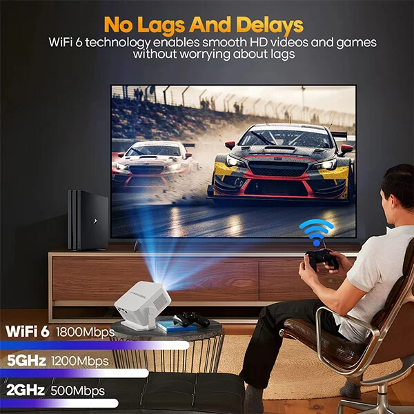 Magcubic HY300 Max Smart Projector - Android 14 Auto Focus @ ido.lk