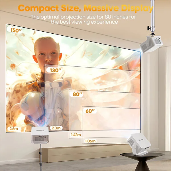 Magcubic HY300 Max Smart Projector - Android 14 Auto Focus@ ido.lk