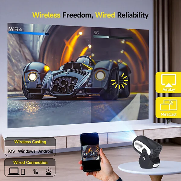 Magcubic HY300X Portable Smart Projector - 720P Electric Focus@ ido.lk