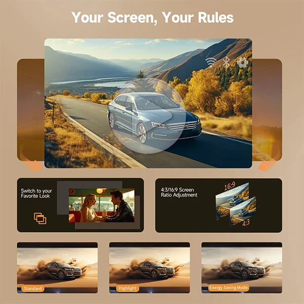 Magcubic HY310X Mini Smart Projector - Native 1080P 420 ANSI @ido.lk