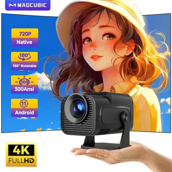 Magcubic HY320 Mini Projector 4K Support @ ido.lk