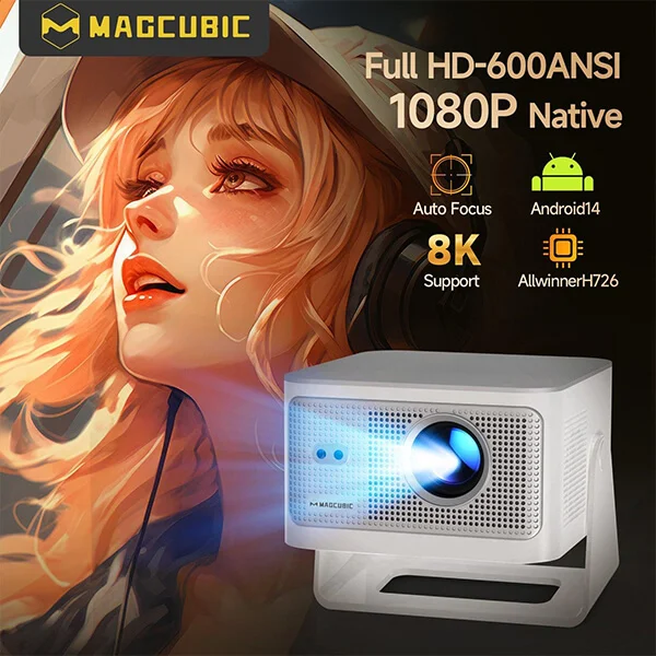 Magcubic HY350 Max Smart Projector - Native 1080P 600 ANSI @ ido.lk