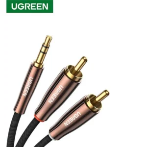 UGREEN 80847 3.5mm to 2RCA Male Stereo Audio Cable (2 Meter)@ido.lk