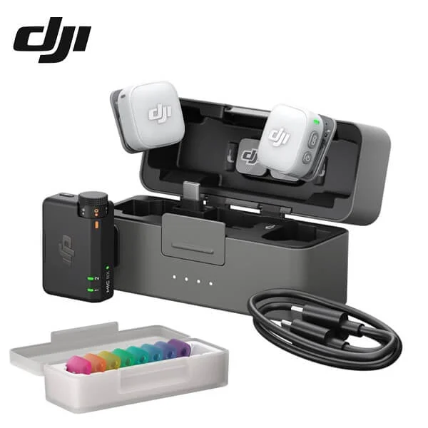 DJI Mic Mini 2 (2 TX + 1 RX + Charging Case) Wireless Microphone@ido.lk