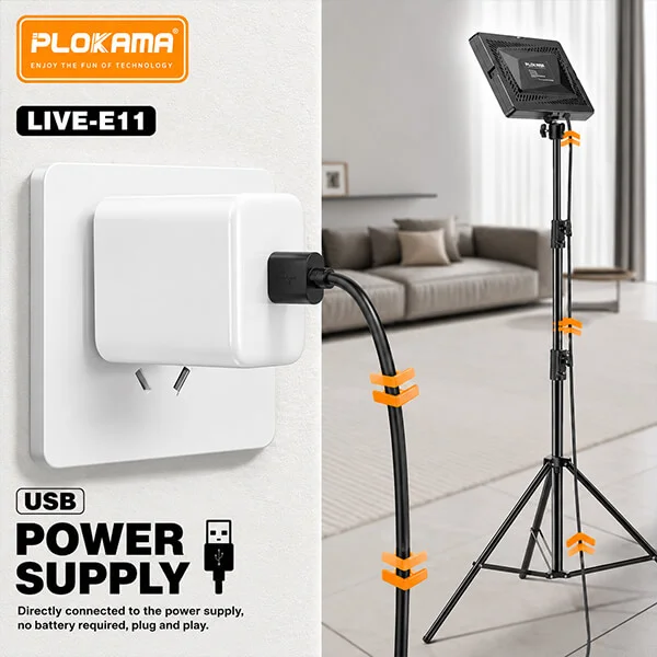 Plokama Live E11 LED Light Panel 10W with Stand @ ido.lk