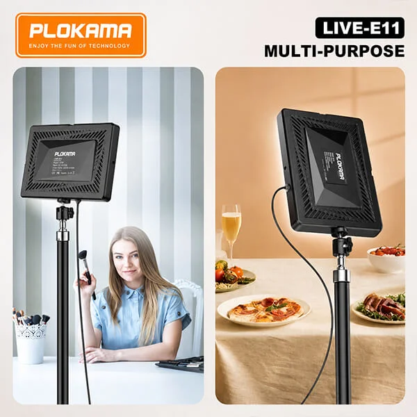 Plokama Live E11 LED Light Panel 10W with Stand @ido.lk