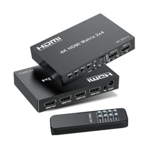 4K 2x4 HDMI Matrix Switch with Optical Audio Extractor @ido.lk