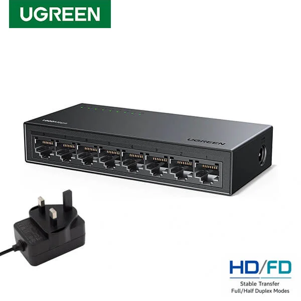 UGREEN 8 Port Gigabit Ethernet Switch CM834 35499UK@ido.lk