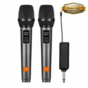 X230 Dual Wire and Wireless Professional UHF Microphone System@ido.lk