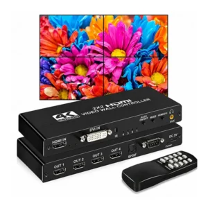 HDMI Video Wall Controller 4Way 4K UHD Multi Video Screen Processor Splicer@ido.lk