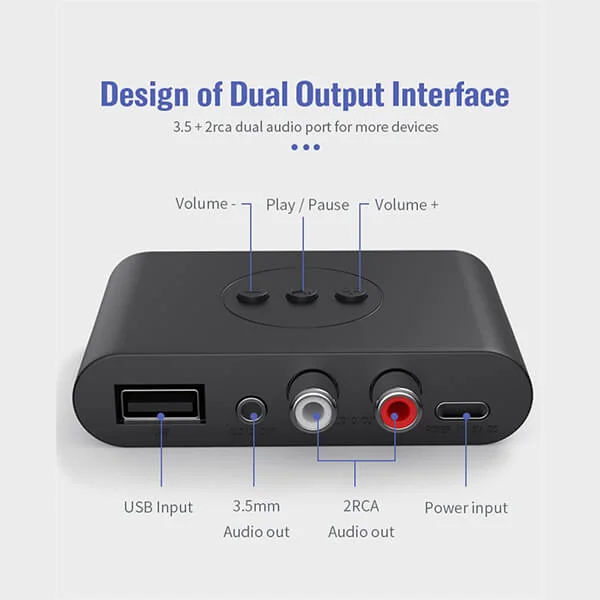 NFC Bluetooth 5.3 Audio Receiver with USB @ ido.lk