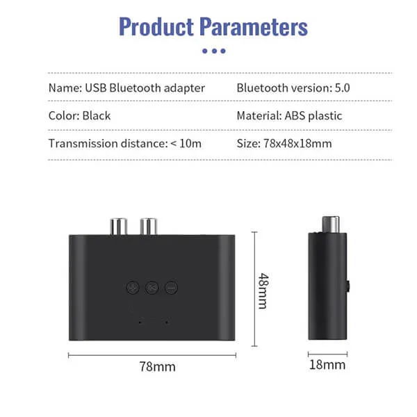 NFC Bluetooth 5.3 Audio Receiver with USB @ido.lk