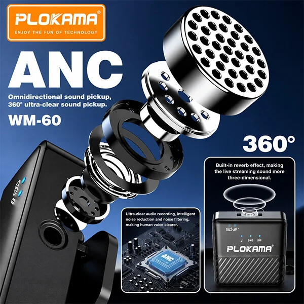 Plokama WM 60 Dual Wireless Mic Sri Lanka @ ido.lk