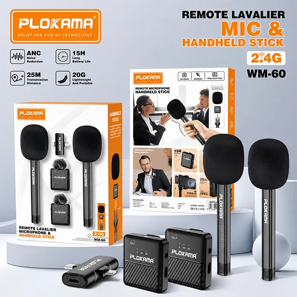 Plokama WM 60 Dual Wireless Mic Sri Lanka @ido.lk