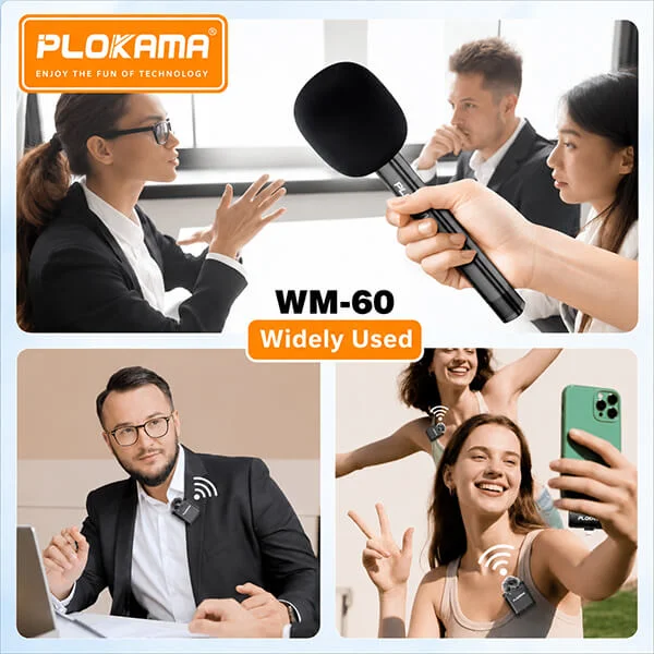 Plokama WM 60 Dual Wireless Mic in Sri Lanka@ido.lk