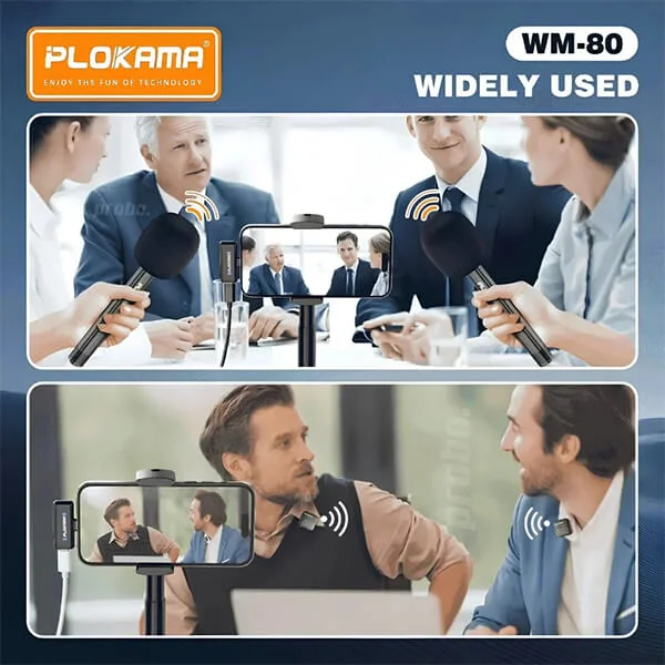 Plokama WM 80 Dual Wireless Mic Sri Lanka @ido.lk