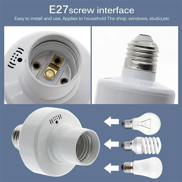 Remote Control Light Bulb holder E27 Socket Sri Lanka @ido.lk