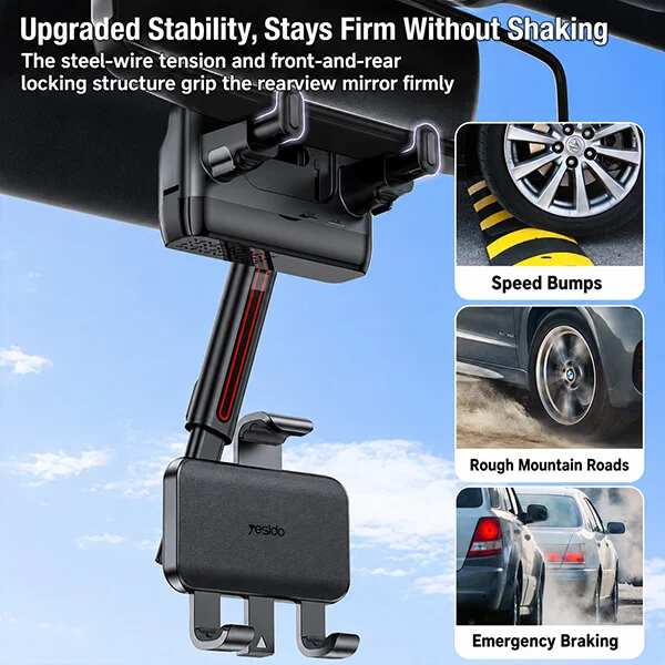 Yesido C265 Car Center Mirror Phone Mount @ ido.lk