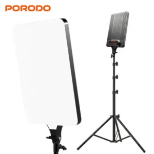 Porodo Lifestyle Cannes Frame 24 inch LED flat panel light in black, model PDRL28BK