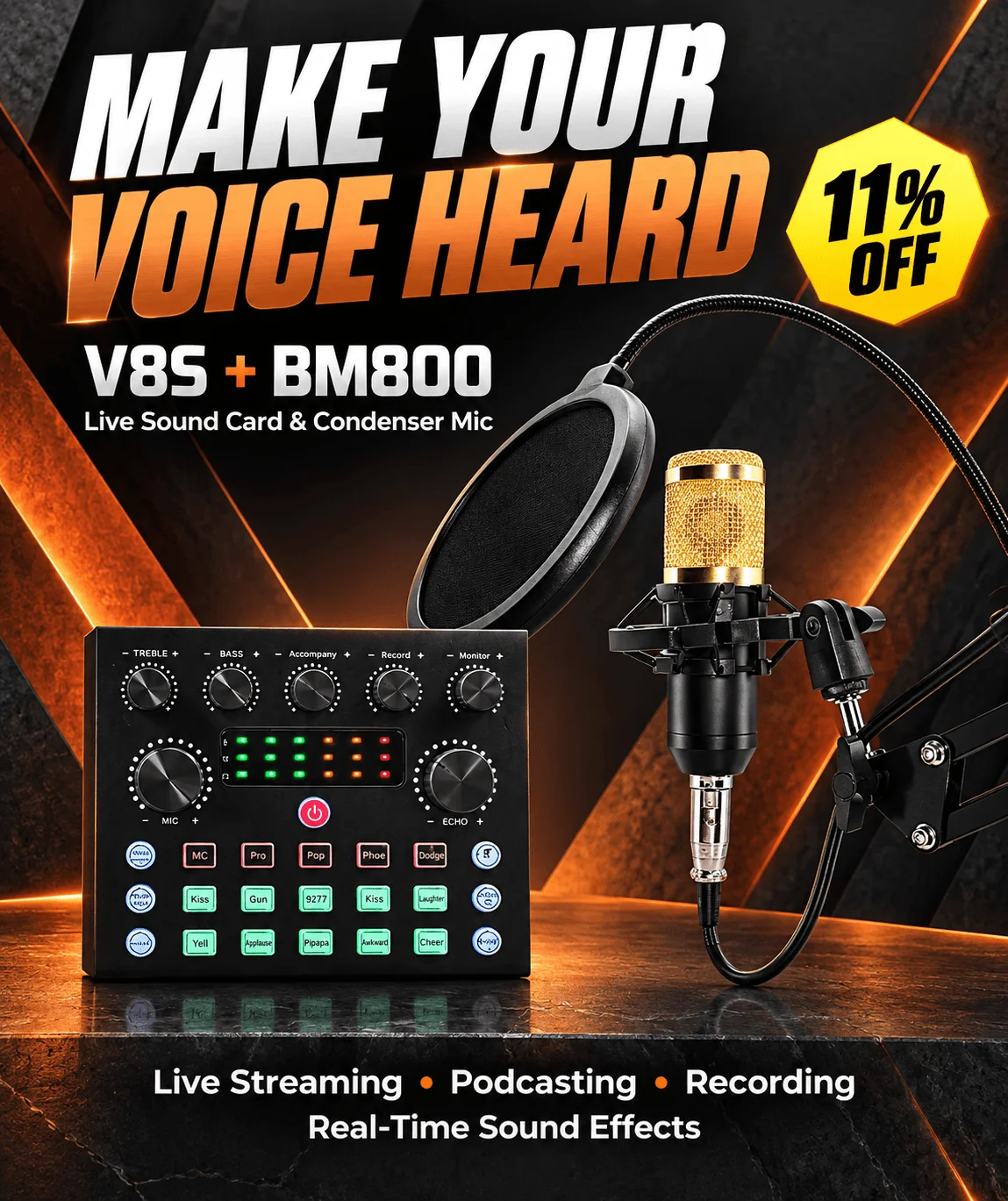 Copper V8S + BM800 Voice Studio (1) Copper V8S + BM800 Voice Studio (1)